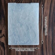Assorted Geometric Pattern Embossing Folder, Clear Plastic Textured Embossing Template For Paper Craft Card Scrapbook DIY Art Supplies Embossing Folder - JH-1 - View 14