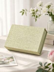 1pc Magnetic Fabric Storage Box, Suitable For Photo Albums, Letters And Small Items, Decorative Book-Shaped Organizer Box, Can Store Jewelry, Watches And Handmade Crafts, Durable Desktop Storage Box, Suitable For Living Room And Study - Multicolor - View 9