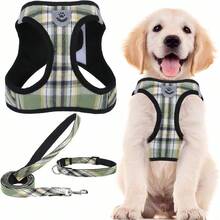 Vintage Plaid Lightweight Pet Vest, Soft Breathable Mesh Chest Harness, Suitable For Large, Medium And Small Dogs - Multicolor - View 16