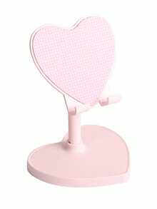 1pc Heart-Shaped Phone Stand, Adjustable Telescopic Multi-Function Stand, Suitable For Desktop, Ideal For Lazy Movie/Live Streaming In Dormitory, Gift For Women, Plastic Material - Model B - View 14
