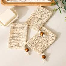 1/3/5/10pcs Soap Bag Mesh Exfoliating, Natural Sisal Soap Bag, Shower Soap Holder Bag, Use Like Massage And Scrubbing (5.5 X 3.5 Inches) - Jute Soap Bag - View 8