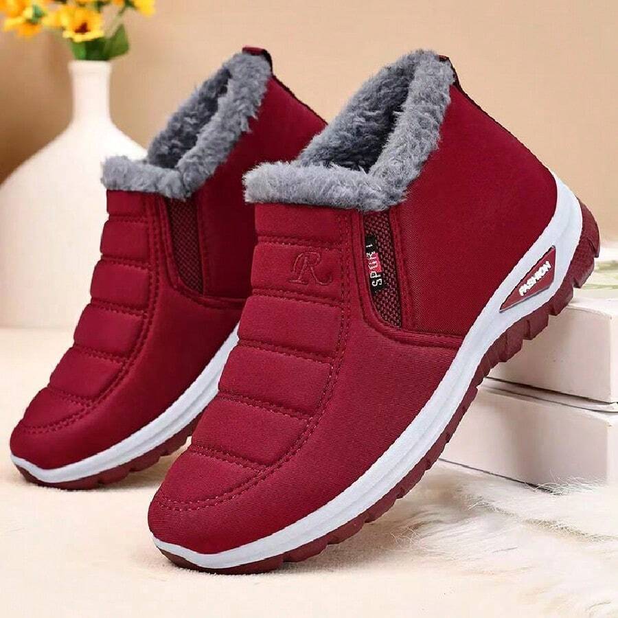 House Slippers - Red - View 1