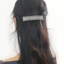 1 buah Jepit Rambut Rhinestone Vintage - Aksesori Ekor Kuda Paduan Elegan untuk Wanita, Hiasan Rambut Manis untuk Pemakaian Sehari-hari - MultiWarna - View 1
