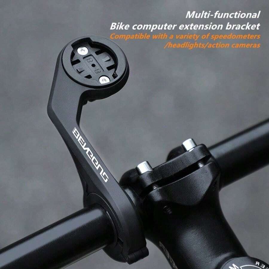 1pc Road Bike Integrated Handlebar Aluminum Alloy Extension Mount Bracket For Cyclometer, Bike Light, Action Camera Base, Bicycle Accessories