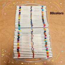 24/36/48/60/80 Colors Acrylic Markers, 13.2cm Long Quick Drying Versatile Use, Suitable For Elementary Students Art Students Children Drawing Sketching DIY Graffiti Coloring Birthday Gift - Multicolor - View 8