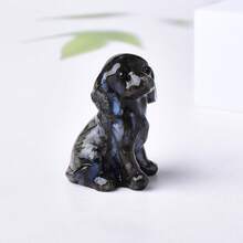 CUPIDCRYSTAL Natural Crystal Carved Puppy Decor, Fun Room Decoration Desktop Ornament, Unique Crystal And Rock, Halloween, Christmas Gift Choice, Crystal And Stone Crafted Gift - Crystal Carved Dog - View 14