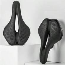 1pc Bicycle Saddle Mountain Bike Road Bike Seat Cushion Comfortable Hollow Design Cycling Accessories Wear-Resistant Anti-Slip, Free 2Pcs Reflective Stickers Essential For Cycling - Multicolor - View 3