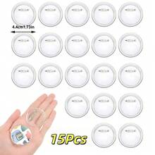 5/10/15/20/30/40/50Pcs Acrylic Button Pin Badge Round Transparent Blank Button Badge Kit, For Craft DIY Badge Making Supplies - Multicolor - View 18