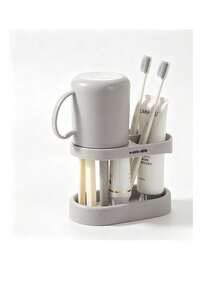 Toothbrush Holder, Bathroom Toothbrush Holder, Countertop Bathroom Storage Rack, Multi-Functional Toothbrush And Toothpaste Storage Rack, Bathroom Accessories, Multi-Functional Toothbrush Holder With Dust Cover, Drain Cup Holder, Household Multi-Functional Toothbrush Holder - Multicolor - View 13