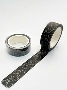2 Rolls Geometric Striped Pattern Washi Tape Set - Exquisite Creative Foil Stamping Craft, Creative Fine Striped Tape Rolls, Suitable For Diary Decoration, Scrapbooking And Handicrafts, Ideal Choice For Unique Gift Wrapping And Party Decoration, Perfect For Back To School Season - Multi-color - View 18
