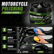 Motorcycle Gloss Protection Wax, Durable Gloss Coating, All-In-One Polishing & Waxing Agent Suitable For Motorcycles, Cars, Bicycles And Other Accessories, Long-Lasting Shiny Effect, Polishing Function, Crystal Clear Protection, Convenient Maintenance, Durable Enhanced Shine, Enhances Vehicle Aesthetics - 40G - View 4
