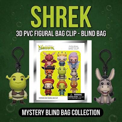 Monogram Universal 3D Figural Bag Clip Keychain Blind Bag, PVC Cartoon Keyring Charms 11 Characters To Collect With 2 Rare Chase Versions, Buckle Clip For Backpack Pencil Case Bag Hanging, Funny Collectible Gift For Fans Teens[Non-Plush Filled]