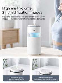kinscoter 1PC Rechargeable 800mAh 270ml Air Humidifier Portable Humidifier With Atmosphere Night Lamp For Hotel Bedroom Office - Mist - View 3