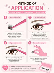 120 Clusters Self-Adhesive Lash Clusters, No Glue Needed DIY Individual Eyelashes, Fluffy Wispy Mixed Length 10-18mm Lash Extensions, Soft Lightweight Natural Voluminous Look, Easy Application For Beginners, Daily Makeup, False Eyelashes - D - View 9