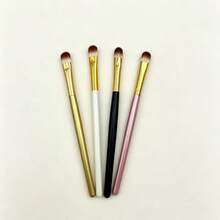 4Pcs Eyeshadow Blending Makeup Brush Set, Soft Synthetic Bristles Multi Color Handle Cosmetic Eye Brushes For Daily Makeup - Multicolor - View 5