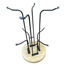 OUKANING 360° Rotating Mug Holder With 8 Hooks, Countertop Iron Wood Coffee Cup Rack, Cup Storage Drainer Tool For Kitchen Home Coffee Corner - View 8