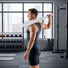 Silver Clubbell Adjustable Weight Slip‑Resistant Grip Solid Pure Steel 6.6‑22lbs For Home Gym Functional Training Use - Silver - View 3