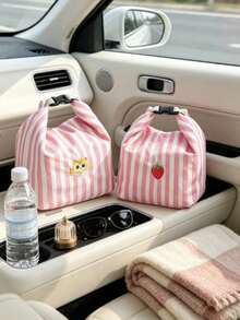 1pc Roll-Up Bento Bag Lunch Box Bag Insulated Bag Handbag Bento Bag Commuter School Office Portable Large Breakfast Lunch Bag Rice Bag - Multicolor - View 4