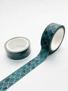 2 Rolls Geometric Striped Pattern Washi Tape Set - Exquisite Creative Foil Stamping Craft, Creative Fine Striped Tape Rolls, Suitable For Diary Decoration, Scrapbooking And Handicrafts, Ideal Choice For Unique Gift Wrapping And Party Decoration, Perfect For Back To School Season - Multi-color - View 21