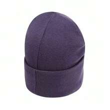 Nike Embroidered Jumpman Design Windproof Warm Comfortable Minimalist Versatile Beanie Unisex Couple Style Purple - Purple - View 3