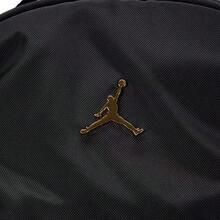 Nike Jordan 31L Solid Color Minimalist Polyester Backpack Medium Size Unisex Black With Gold Accents - Black - View 4