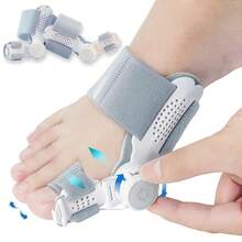 Almohadilla de corrección para hallux valgus, corrector de dedos, separador de dedos giratorio, almohadilla de corrección para hallux valgus del dedo gordo, universal para pies izquierdo y derecho, correa de corrección para superposición de dedos, corrector de hallux varus. A3ZA - 1PC - Ver 1