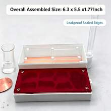Acrylic Ant Nest Queen Breeding Box With Test Tube Humidification Area, Escape-Proof Observation Tank, Pet Ant Villa, Red & White Color Scheme Flat Ant Farm - Red and White - View 3