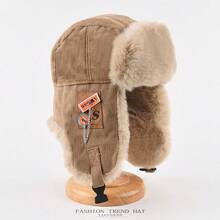 1pc/Set Vintage Fashion Lei Feng Hat, Plush Multifunctional Winter Hunting Hat With Ear Flaps, Aviator Hat - Multicolor - View 11