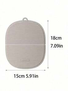 Multifunctional Table Mat, Striped Non-Slip Heat-Resistant Kitchen Mat, Thick Silicone Heat-Insulating Pad, Non-Slip Kitchen Accessory, Practical Holiday Home Gift - Multicolor - View 6