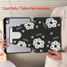 Tablet Protective Case, 360° Rotatable & Foldable, Exquisite Printed Pattern, Shockproof, Anti-Slip, Anti-Scratch, Supports Auto Sleep/Wake, Acrylic Material, Lightweight & Foldable, With Stand Design - Multicolor - View 1