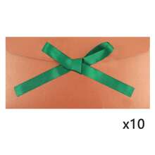 10pcs Colorful Envelopes, Creative High-End European Style Envelopes With Bows, Thick Pearlescent Paper, Long Envelopes, Suitable For Holidays And Back To School Season - 10 Pcs - View 25