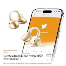 Lenovo EX336 True Wireless Ear Clip Open Ear Earbuds Bluetooth 5.4 ENC Call Noise Reduction Touch Control Up To 24H Playtime Type-C Fast Charging For Sports Gaming Study Commute Android IOS - View 9
