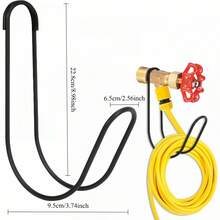 Garden Hose Holder Space-Saving Punch-Free Anti-Rust Water Hose Hanger - A - View 8