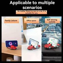 1pc Foldable 360° Rotating Car Phone Holder, Compatible With Universal Smartphones, Suitable For Car Accessories - New Arrival - View 8