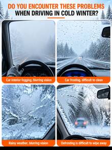 12V Portable Car Defroster 2-In-1 Cooling/Heating System 360° Rotating Windshield Heater ABS Compact Plug-In Interior Heater Accelerated Defrosting Airflow Battery Not Included Car Heating System Automotive Heating Accessory - 12V - View 11