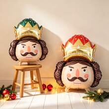 Christmas Nutcracker Soldier Balloon Nutcracker Guard Balloon Suitable For Christmas Party Decoration New Year Toy Balloon - Multicolor - View 5