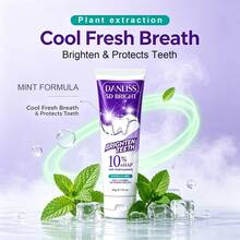 Pasta Gigi Pemutih Hidroksiapatit, Formula Mint Ganda. Segar dan Dingin, Napas Segar Tahan Lama. Pembersihan Mendalam, Menghilangkan Noda dan Kotoran, Memperbaiki Gigi Kuning. Formula Lembut, Cocok untuk Gigi Sensitif, Perawatan Mulut Harian, 60g - Mint - View 4