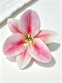 2Pcs Original Design 10cm Lily Flower Hair Clips, Bohemian Vacation Floral Hair Barrettes For Women Beach Hair Accessories - Multicolor - View 6