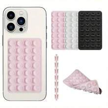 Double-Sided Silicone Suction Cup Phone Case, Anti-Slip Sticky Phone Grip, Suitable For Phone Suction Mounts, Perfect For Hands-Free Selfie And Video Recording - Multicolor - View 7