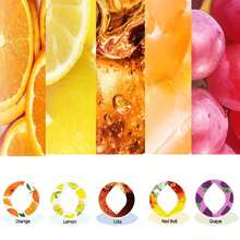 1pc Flavor Pods For Bottle, Fruit Fragrance Rings For Water Bottle Flavor Pods Creative Water Cup Scented Pods For Outdoor Sports- Oval - Multicolor - View 7