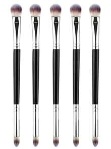 5pcs/2pcs/1pc Eyeshadow Brush Eye Makeup Brush Professional Blending Eyeshadow Makeup Brushes For Concealer Eyebrows Eyeliner Soft Hairs Makeup Tool - Black - View 6