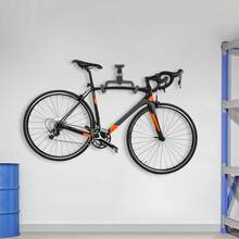 Wall Mount Bike Stand Wall Bicycle Storage Rack Adjustable Bicycle Holder Max Load Capacity About 30kg/66.14 Lbs - Black - View 5