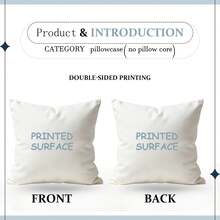 1 PC Sarung Bantal Motif Polkadot Kecil Modern, Sarung Bantal Dekorasi Dua Sisi, Cetak Digital, untuk Sofa Sofa Ruang Tamu Kamar Tidur Dekorasi Rumah - Hitam dan Putih - View 5