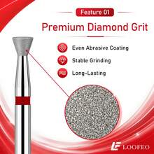 6PCS Diamond Nail Drill Bits, 3/32" Manicure Tools For Salon And Home Use - Multicolor - View 5
