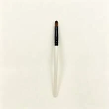 3Pcs Eyeshadow Makeup Brush Set Soft Synthetic Bristles White Handle Eyebrow Blending Detail Brushes For Eye Cosmetic - White - View 6