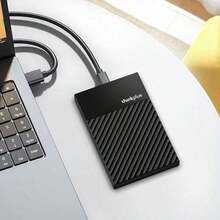 Lenovo Portable USB-C 3.1 Hard Drive Enclosure, 2.5" SATA SSD/HDD Universal, Direct Connection To Android Phone, Mac, Windows, TV, PS Console, High-Speed Read/Write Plug & Play - Black - View 10