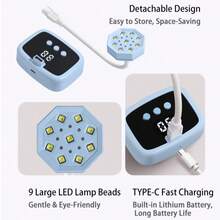 Lampu Pengering Kuku UV LED, Lampu Pengering Leher Angsa Fleksibel untuk Gel Polish, Desain yang Dapat Diatur, Sensor Pintar, Alat Seni Kuku untuk Rumah & Salon - MultiWarna - View 7
