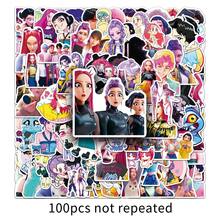 Hasbro 100pcs Demon Hunter KPOP Stickers, Korean Glossy Cartoon Stickers For Back To School, Graduation, Christmas, Halloween, Backpack And Luggage - Multicolor - View 6
