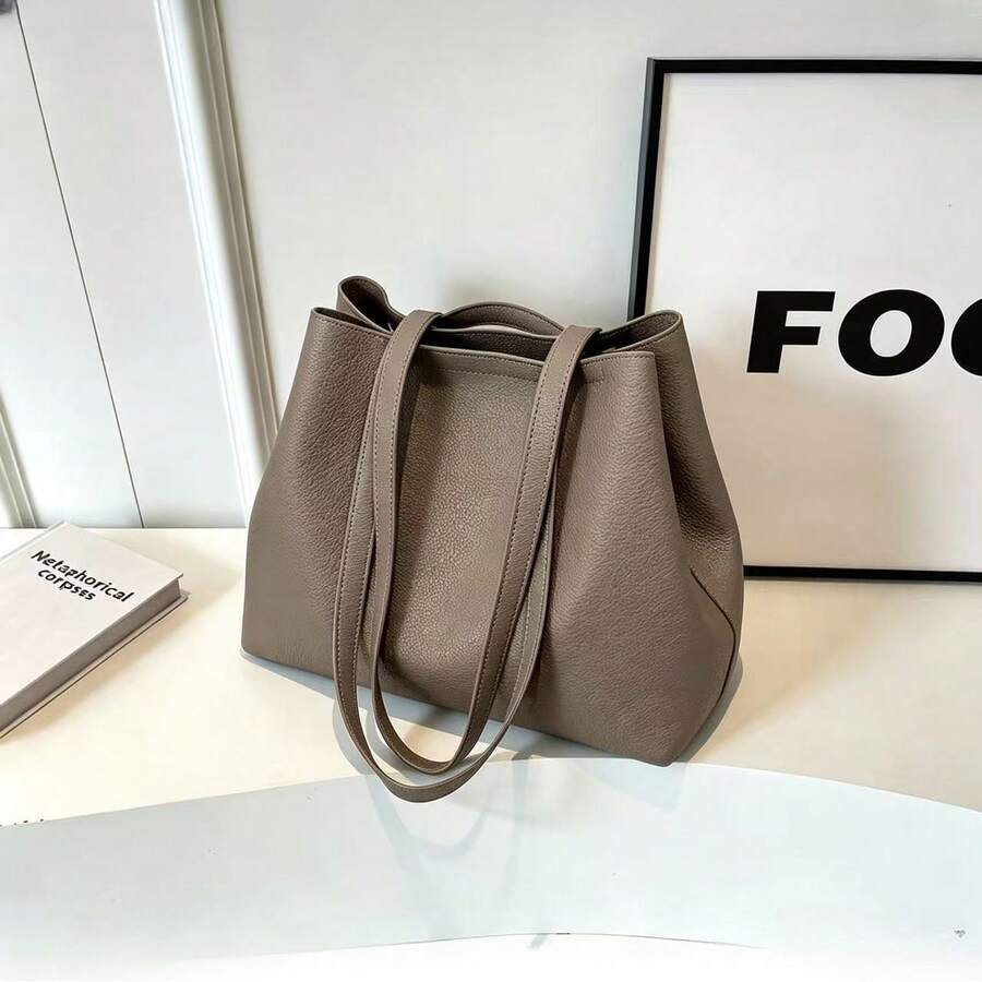 Large Capacity Vintage Handbag, Crossbody Shoulder Bag, Versatile Commuter Shell Bag, Casual Highly Attractive Adjustable Women's Bag
