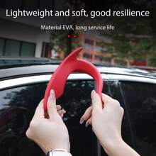 3PCS Car Roof Horn-Shaped Exterior Decor Antenna Ornament 3D Cute Cartoon Creative Personalized Car Body Modification Sticker Christmas Gift Sheep Horn - 3PCS [Dragon Horn + Rhinestone Ring] - View 7